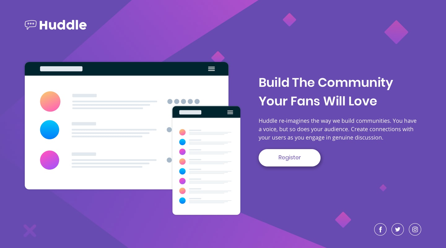 huddle-landing-page